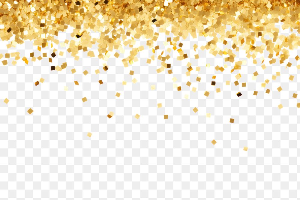 PNG Confetti glitter backgrounds gold. AI generated Image by rawpixel.