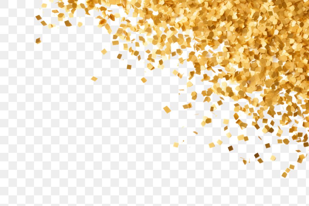 PNG Confetti backgrounds gold white background. AI generated Image by rawpixel.