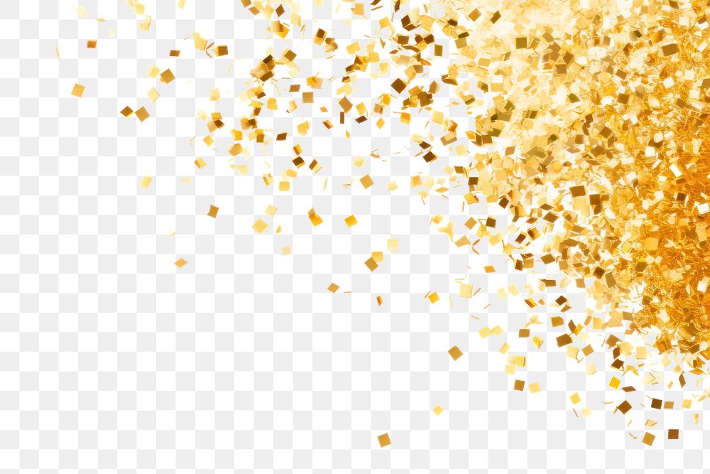 PNG Confetti backgrounds glitter gold. 