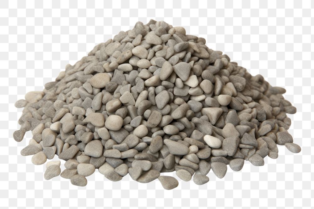 PNG  Gravel pebble rock white background. AI generated Image by rawpixel.