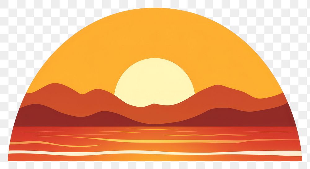 PNG Sun sunset nature sky. AI generated Image by rawpixel.
