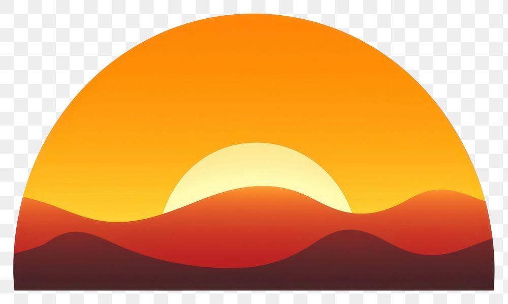 PNG Sunset nature symbol dawn. AI generated Image by rawpixel.