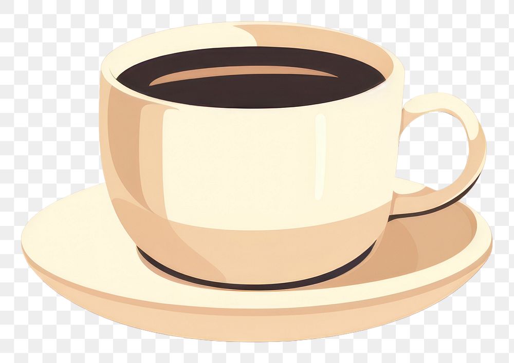 PNG Coffee cup saucer drink. 