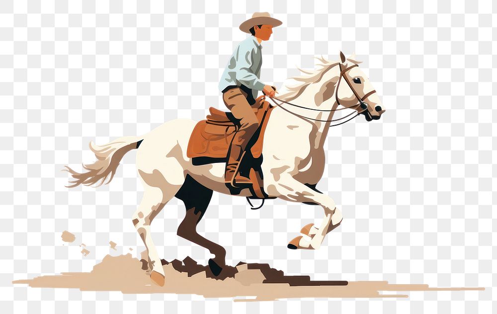 PNG Cowboy teen horse riding mammal. AI generated Image by rawpixel.