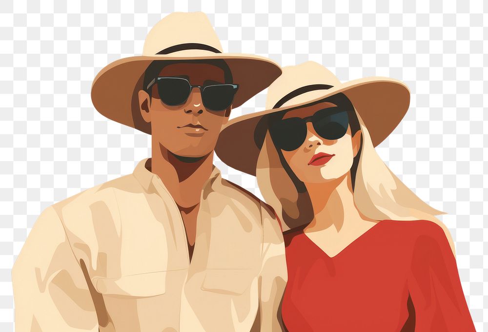 PNG Sunglasses adult face togetherness. AI generated Image by rawpixel.