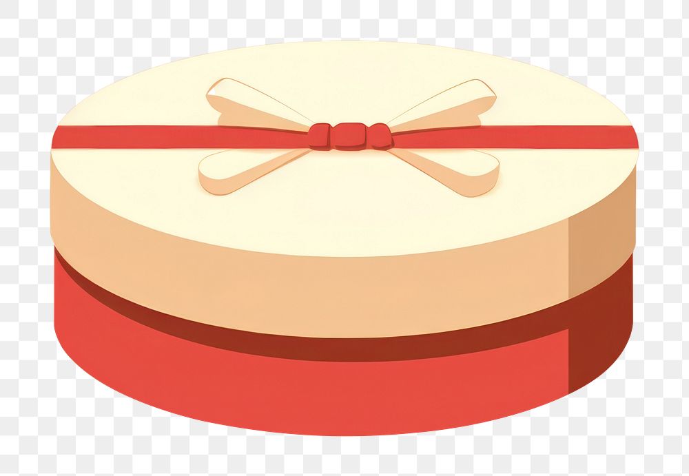 PNG Round gift box dessert ribbon circle. AI generated Image by rawpixel.