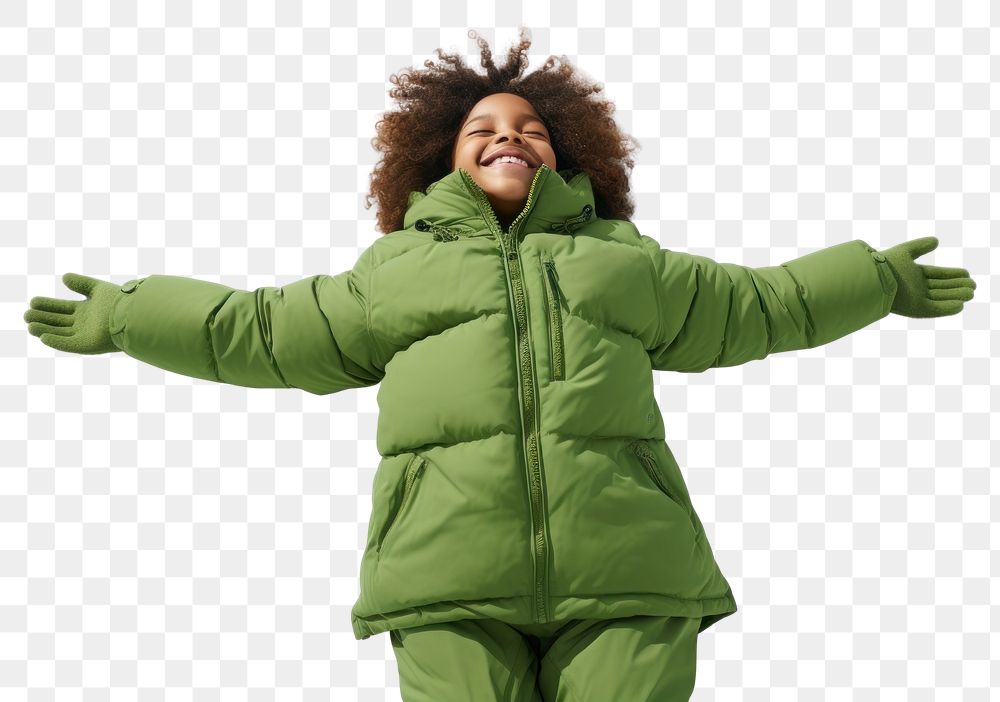 PNG  Jacket smile adult green. AI generated Image by rawpixel.