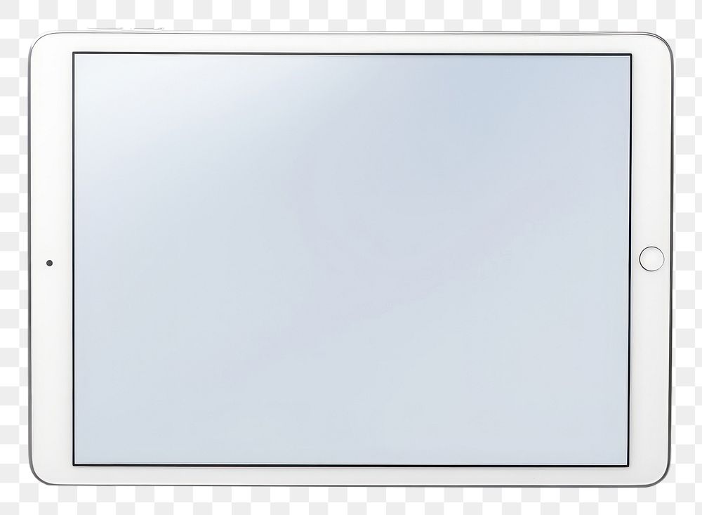 PNG  Tablet computer screen white background. AI generated Image by rawpixel.