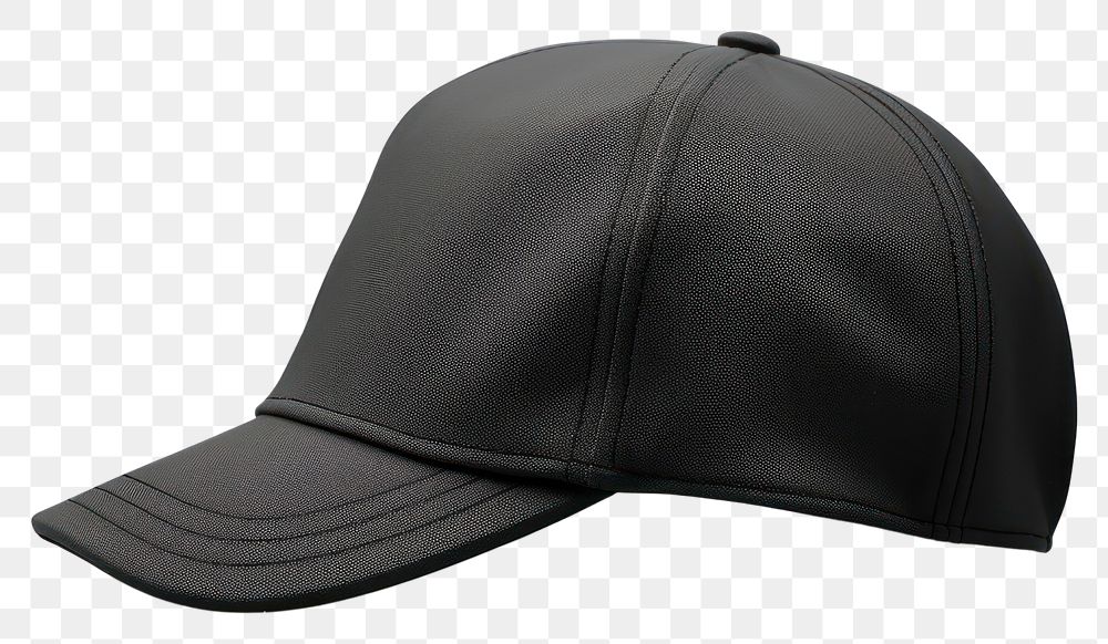 PNG Black cap white background headwear headgear. 