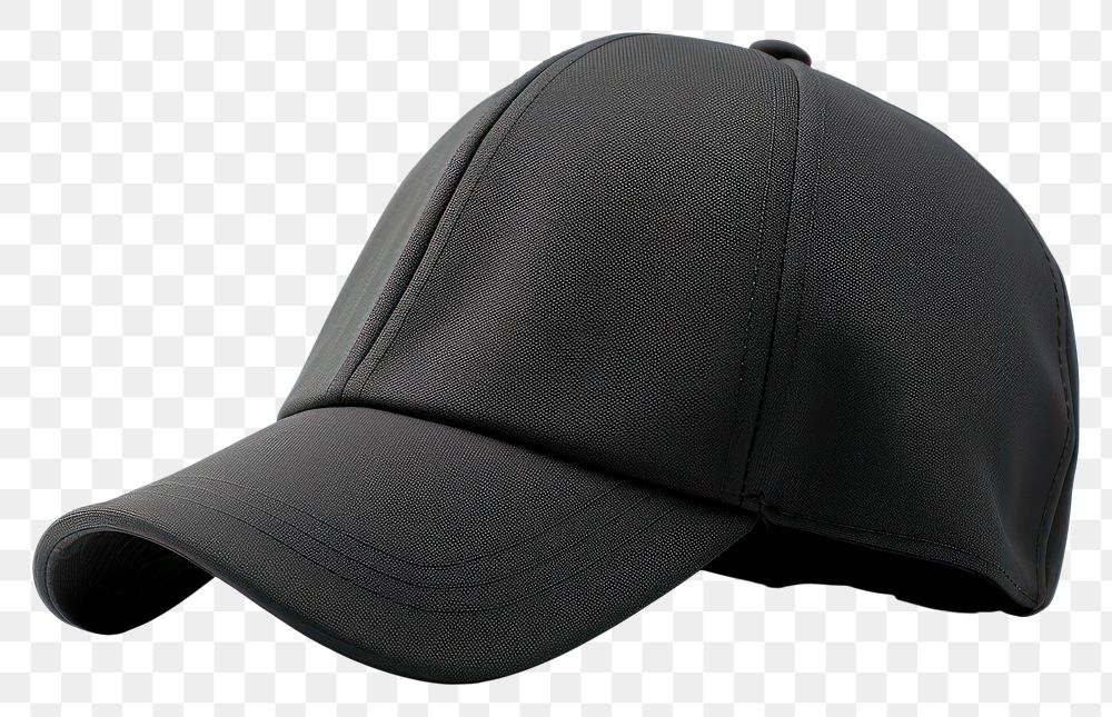 PNG Black cap white background headwear headgear. AI generated Image by rawpixel.