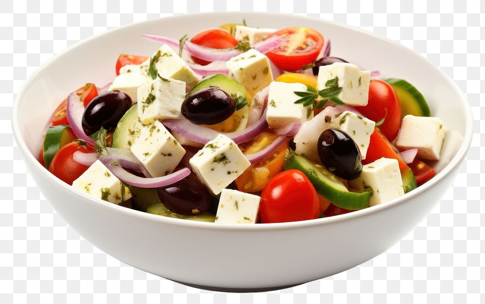 PNG Salad bowl vegetable cheese. AI generated Image by rawpixel.