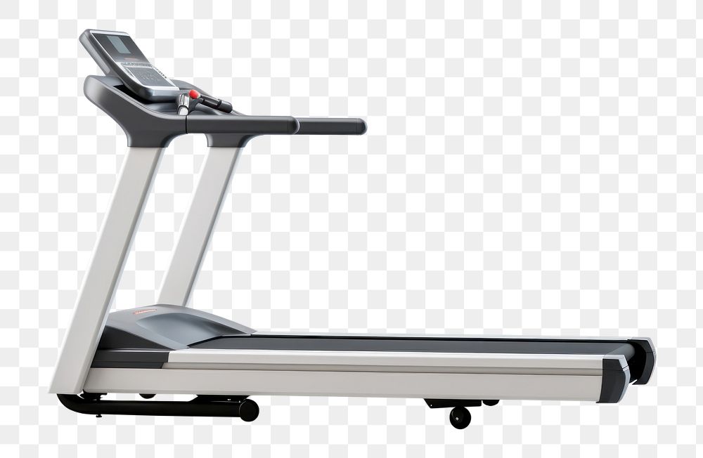 PNG Treadmill sports white background technology. AI generated Image by rawpixel.