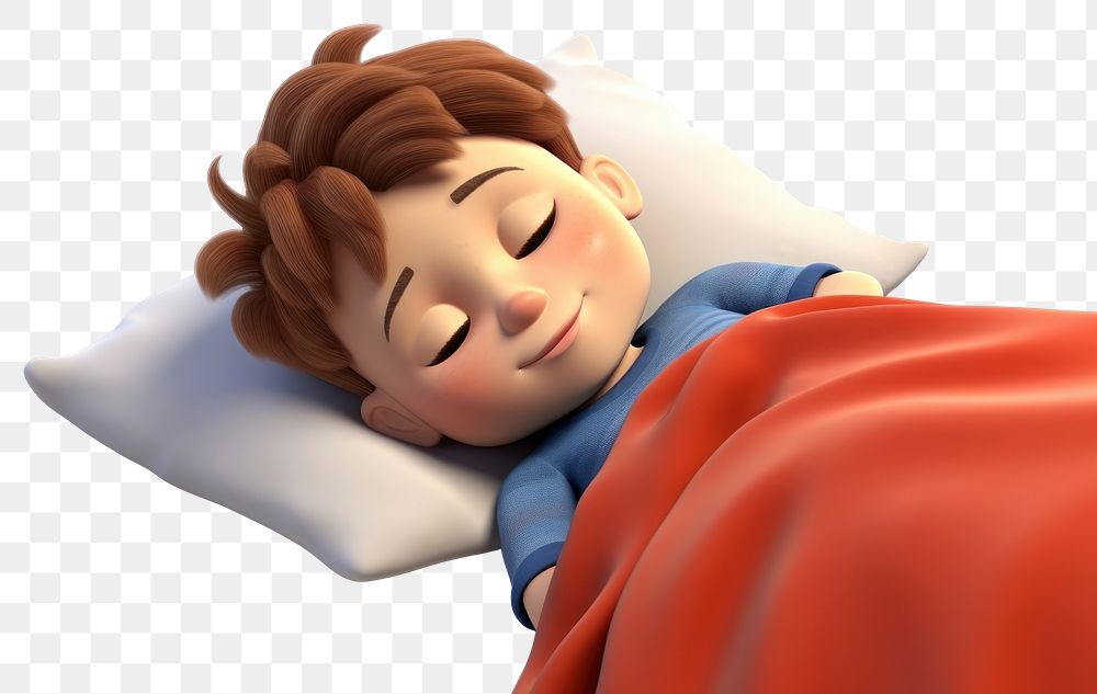 PNG Sleeping blanket cartoon comfortable. AI generated Image by rawpixel.