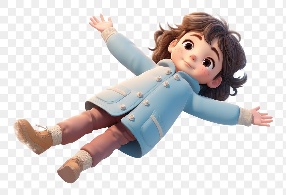 PNG Children girl winter snow cartoon. AI generated Image by rawpixel.