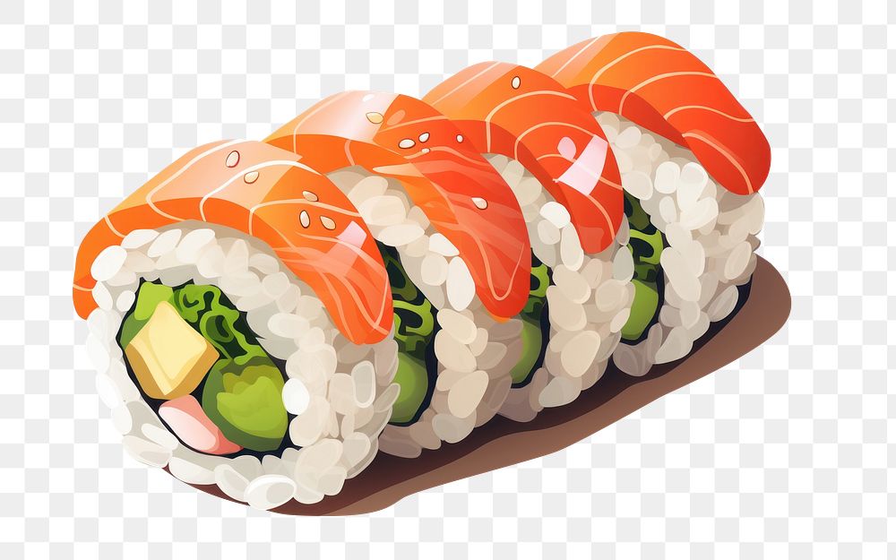 PNG Sushi rice food meal. AI generated Image by rawpixel.