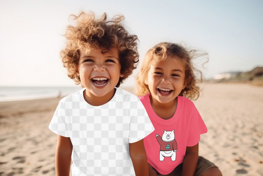 Children's shirt, png transparent mockup