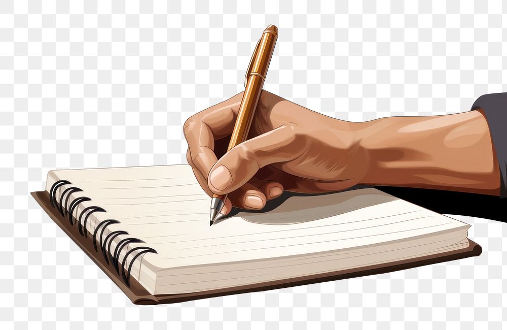 PNG Writing book hand pen. AI generated Image by rawpixel.