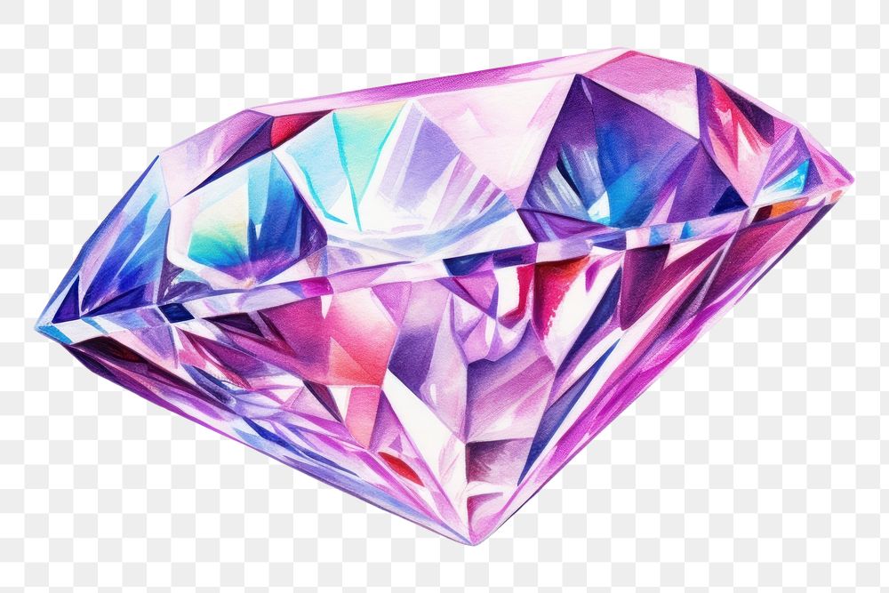 PNG Diamond gemstone jewelry crystal. AI generated Image by rawpixel.