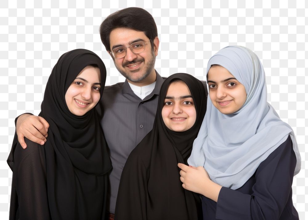 PNG Iranian family smiling adult togetherness. 