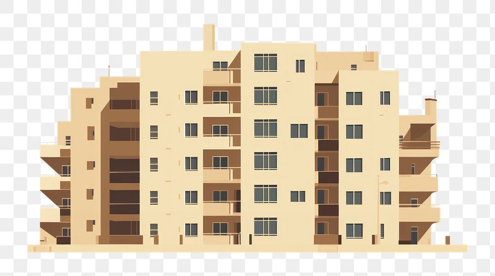 PNG Modern apartment building architecture city neighbourhood. AI generated Image by rawpixel.