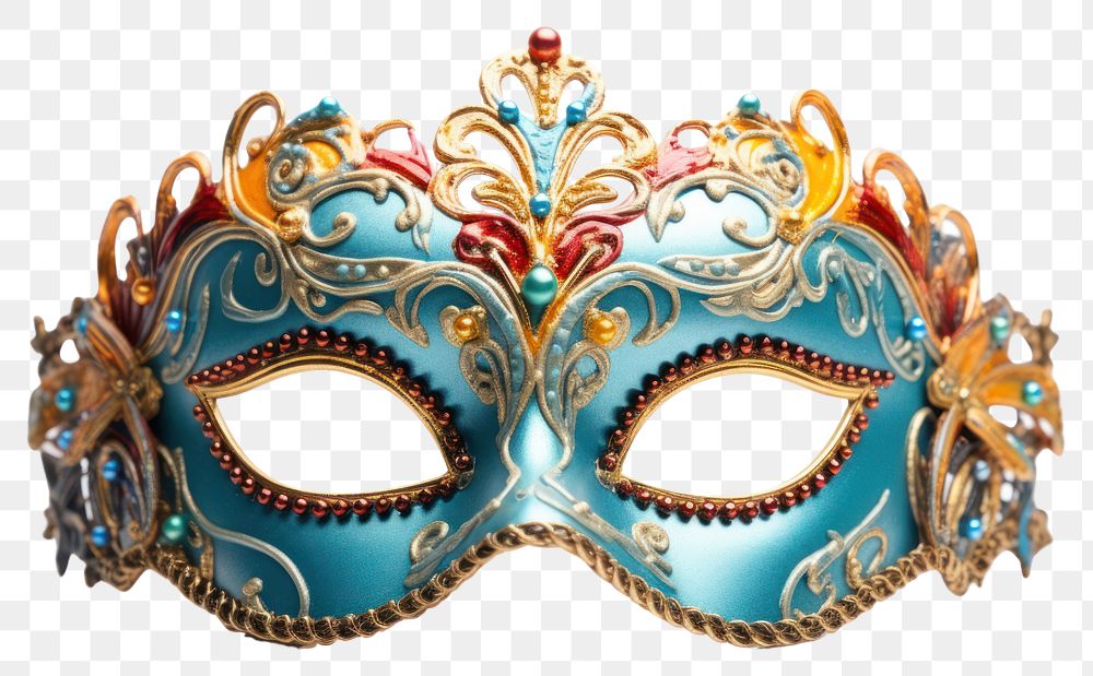 PNG Carnival Venetian mask carnival jewelry white background. AI generated Image by rawpixel.