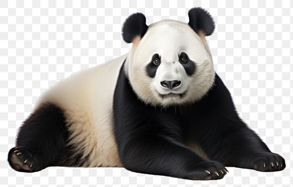 PNG  Panda wildlife animal mammal. AI generated Image by rawpixel.