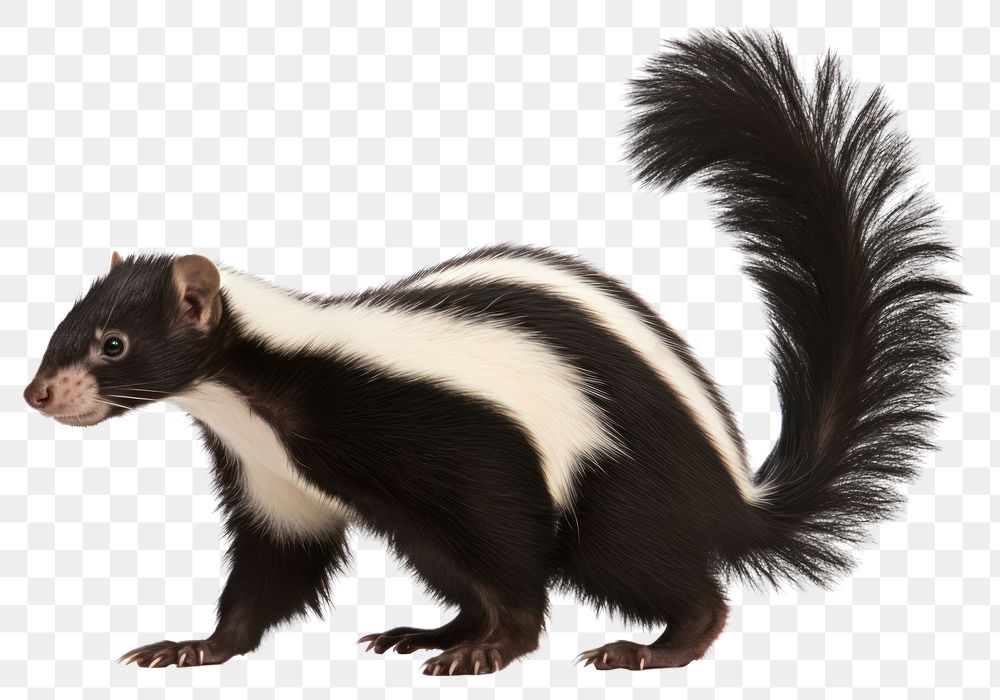 PNG Skunk wildlife animal mammal. 