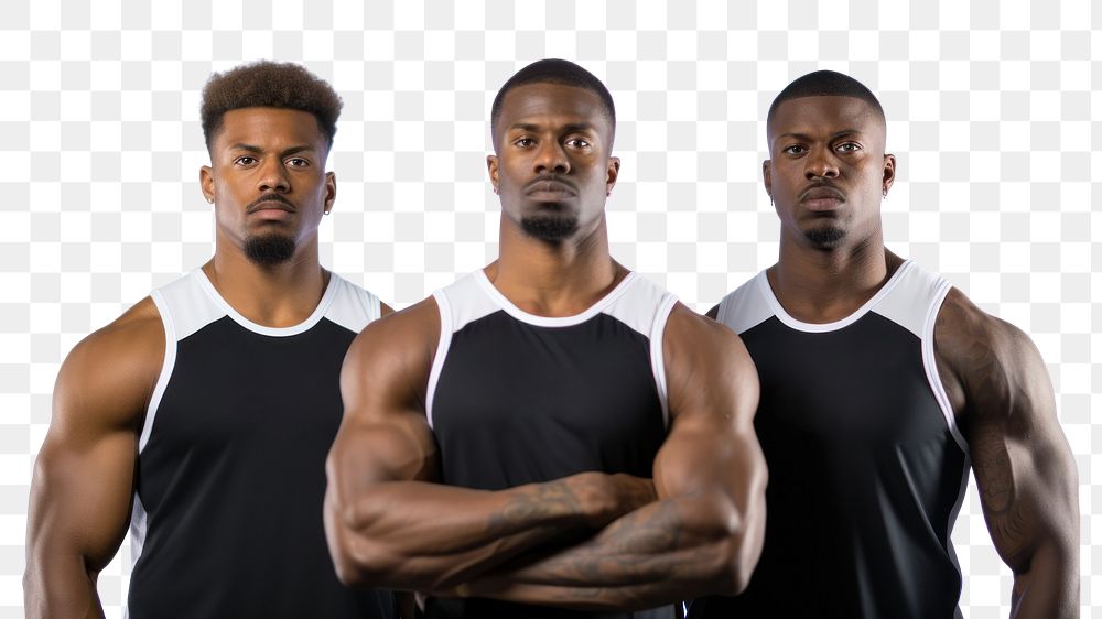 PNG Black men sport team sports adult determination. AI generated Image by rawpixel.