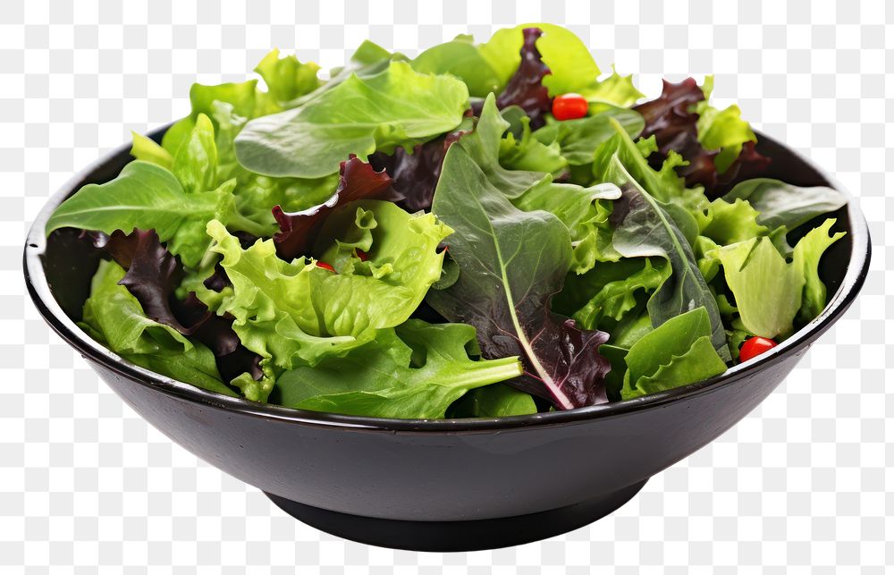 PNG Bowl vegetable lettuce salad. AI generated Image by rawpixel.