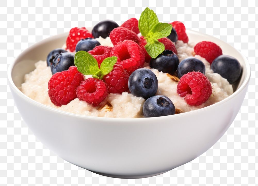PNG Blueberry raspberry breakfast berries. AI generated Image by rawpixel.