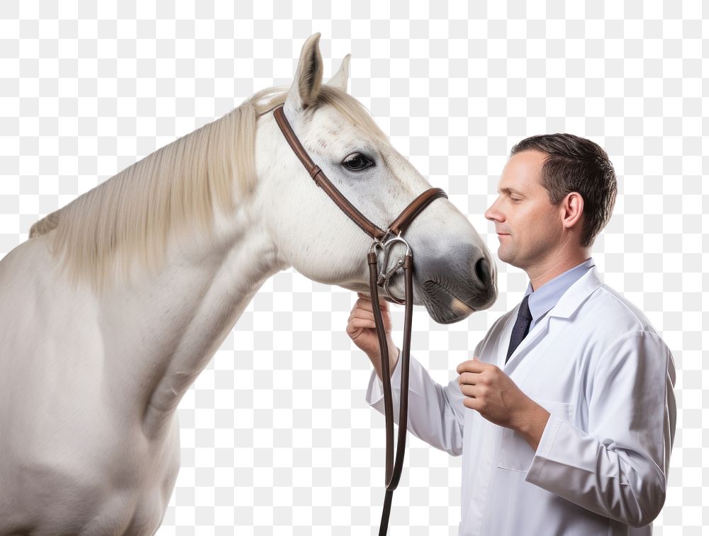 PNG Horse veterinarian mammal animal. AI generated Image by rawpixel.