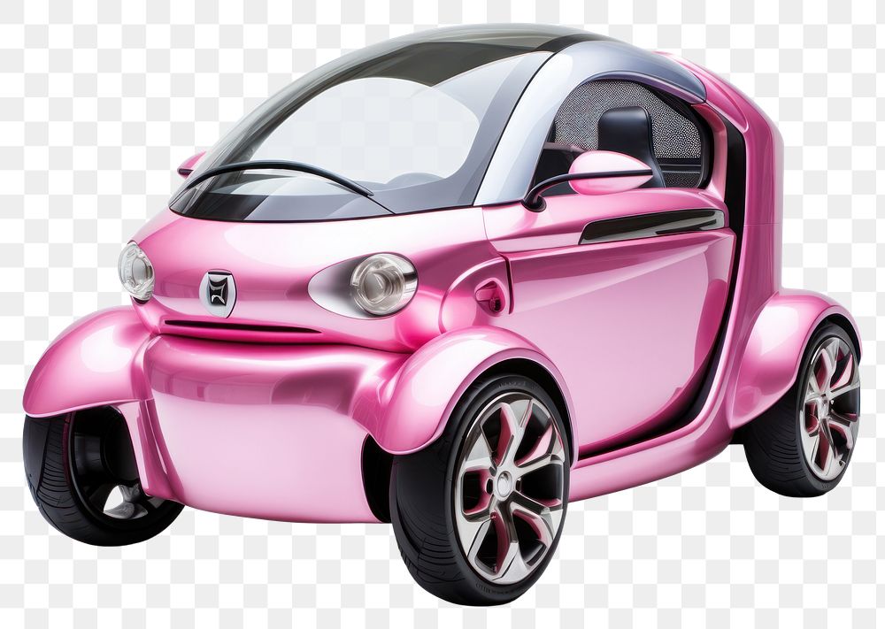 PNG Micro car vehicle wheel pink. AI generated Image by rawpixel.