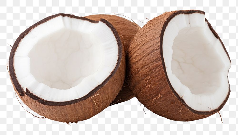 PNG Coconuts plant food white background. AI generated Image by rawpixel.