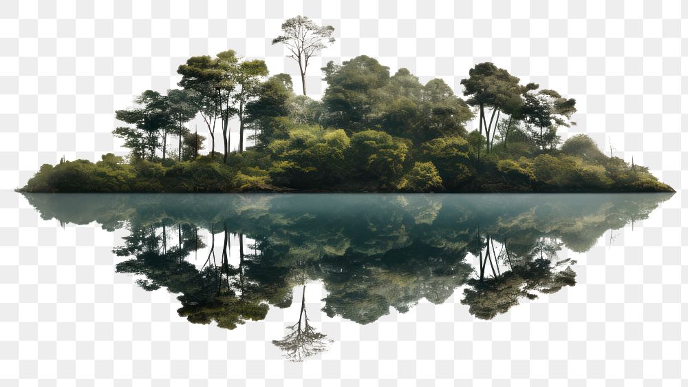 PNG Lake tree landscape outdoors. AI generated Image by rawpixel.