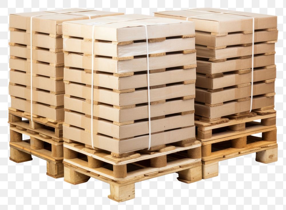 PNG Pallet cardboard box crate. AI generated Image by rawpixel.