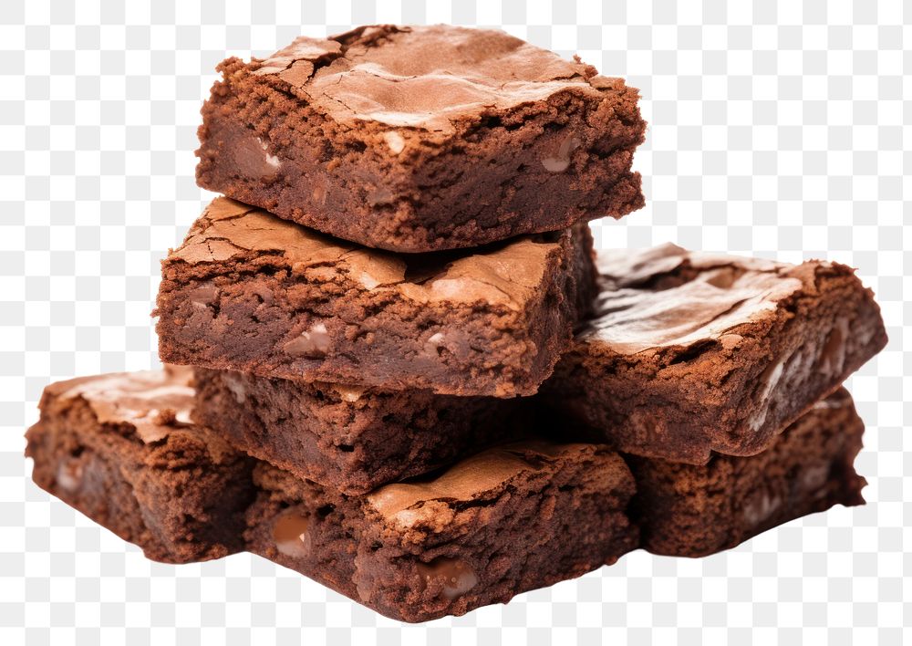 PNG Chocolate brownies confectionery dessert food. 