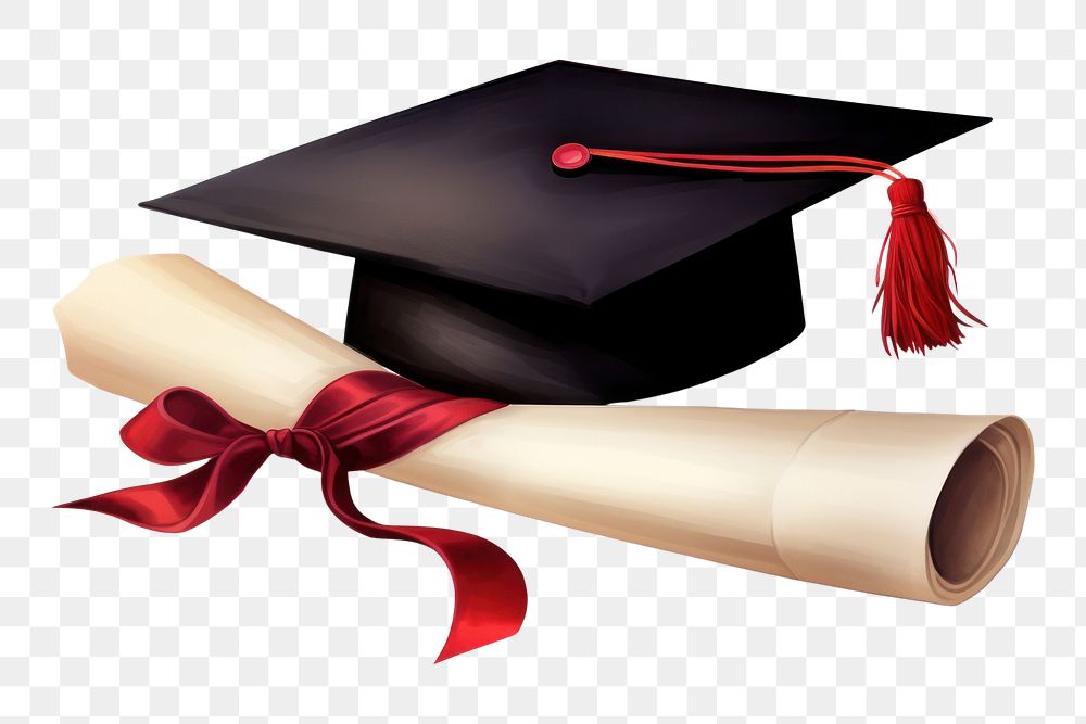 PNG Graduation paper intelligence mortarboard. 