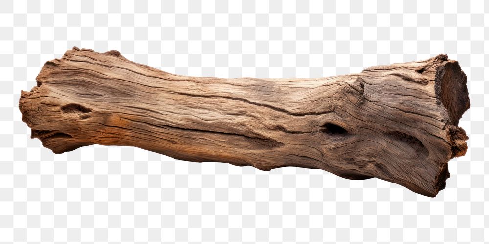 PNG  Bark tree driftwood log white background