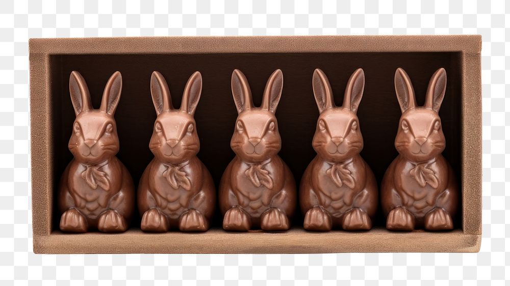PNG Chocolate head bunny animal mammal easter. AI generated Image by rawpixel.