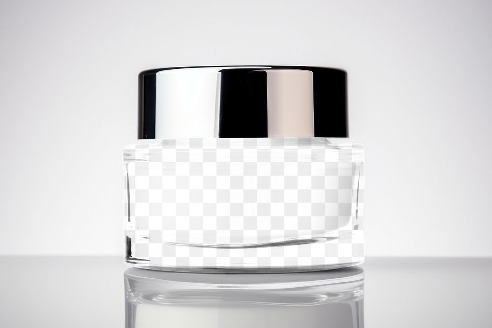 Cosmetic jar  png mockup, transparent design