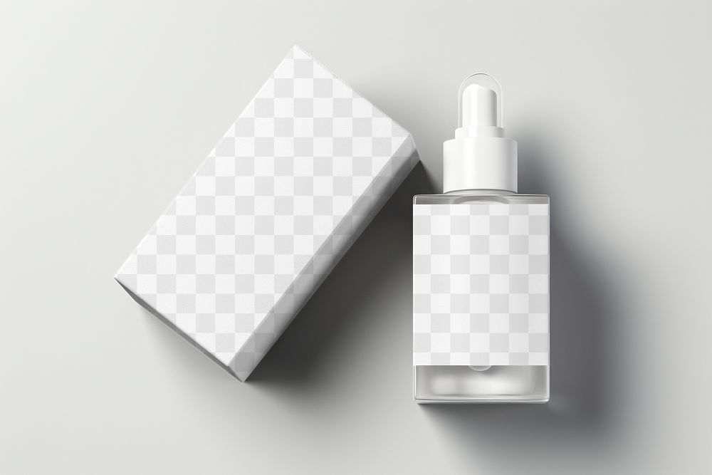 Skincare spray bottle png mockup, transparent product packaging