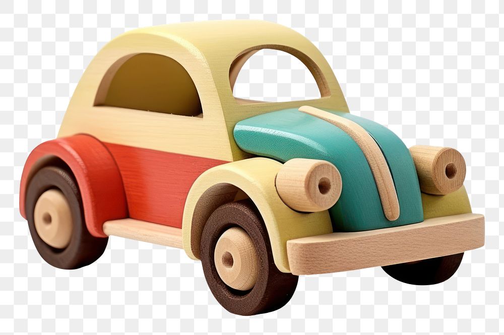 PNG Wooden toys car vehicle white background transportation. AI generated Image by rawpixel.