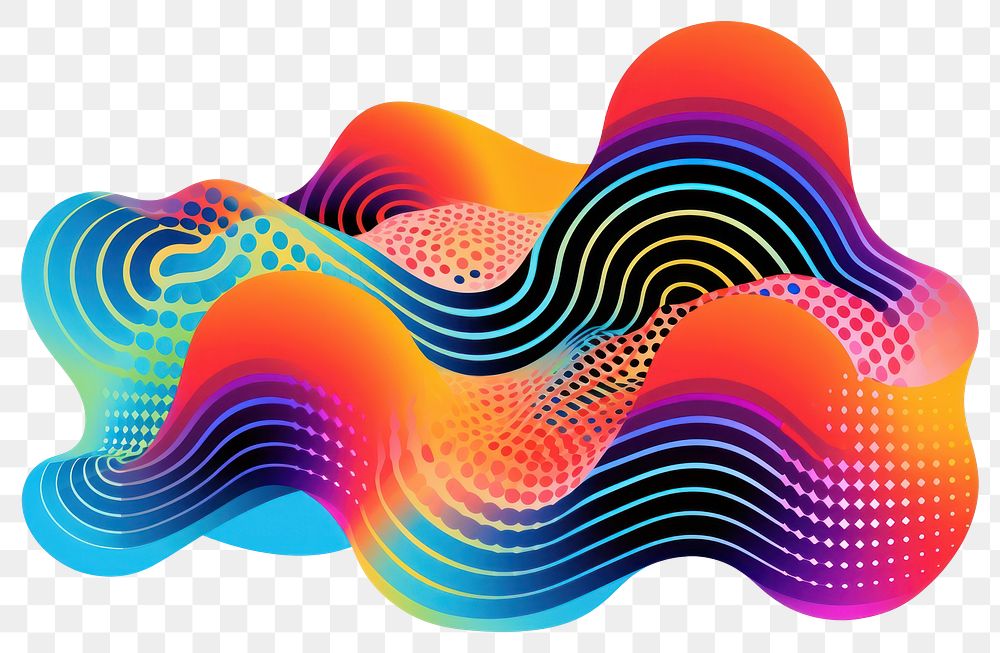 PNG Music representation minimalistic psychedelic style graphics pattern art. AI generated Image by rawpixel.