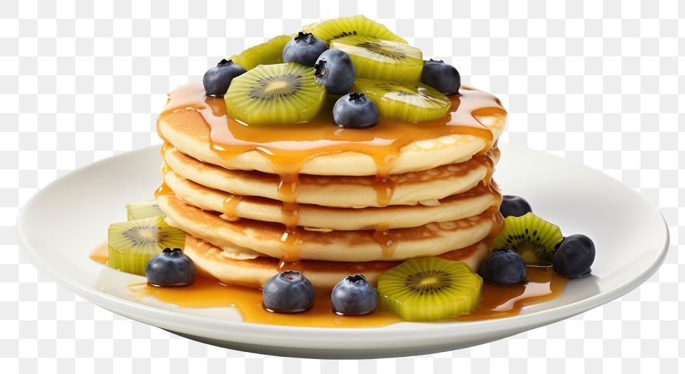 PNG Pancake fruit blueberry slice. AI generated Image by rawpixel.