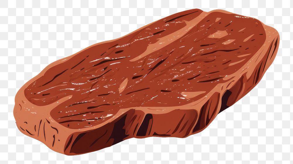 PNG Steak food meat chocolate. AI generated Image by rawpixel.