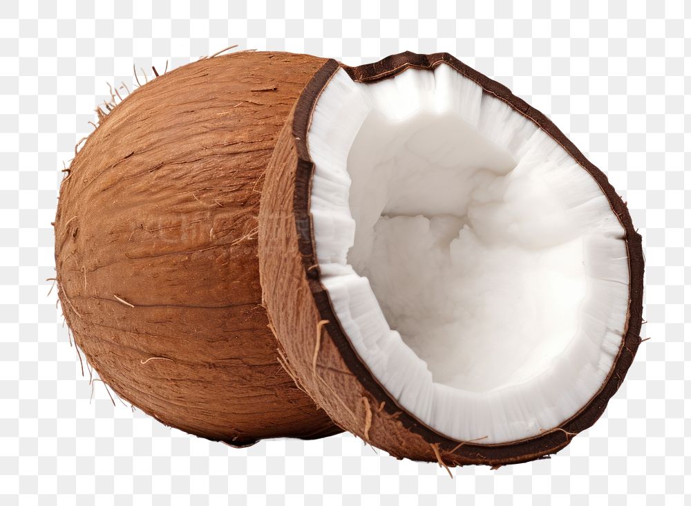 PNG Coconut white plant freshness. AI generated Image by rawpixel.