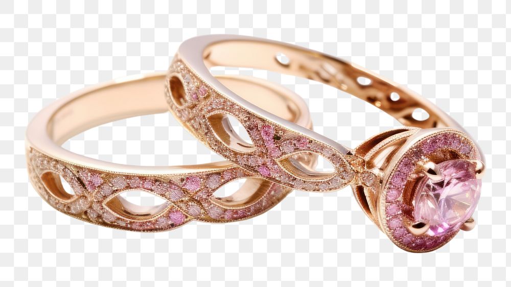 PNG Ring jewelry gold pink. AI generated Image by rawpixel.