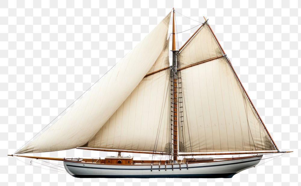 PNG Schooner sailboat vehicle yacht. AI generated Image by rawpixel.