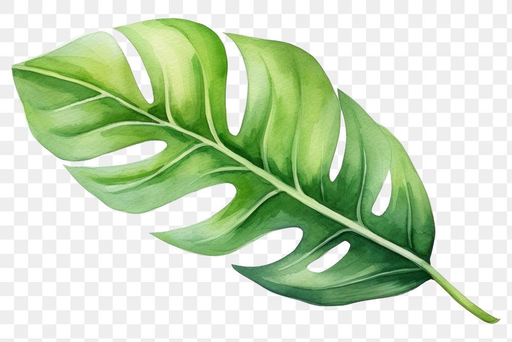 PNG Leaf plant white background xanthosoma. AI generated Image by rawpixel.