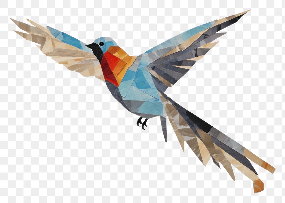 PNG Bird flying painting animal art. AI generated Image by rawpixel.